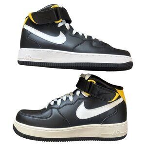 💖 Nike AF1 Air Force 1 Mid Black White